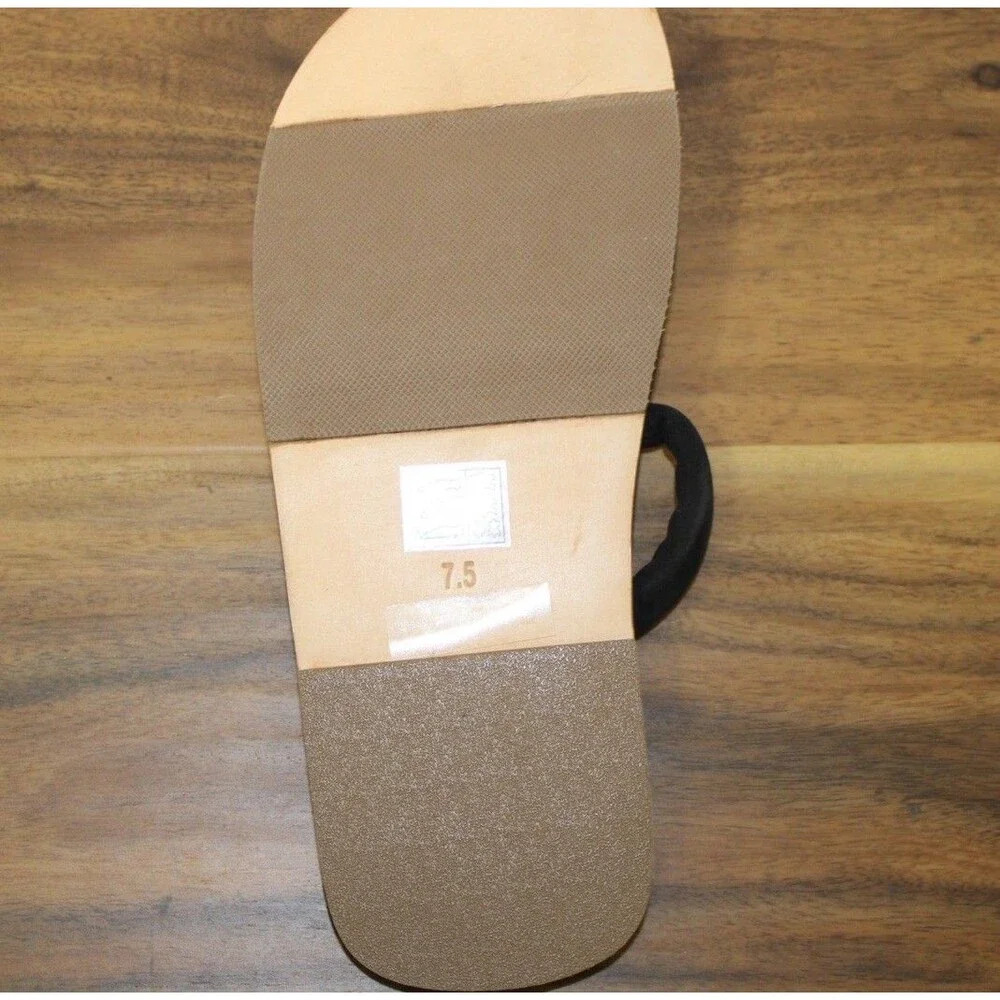 Free People Hadden Suede Slide Sandal Color Black Boho Minimalist Size‎ 7.5